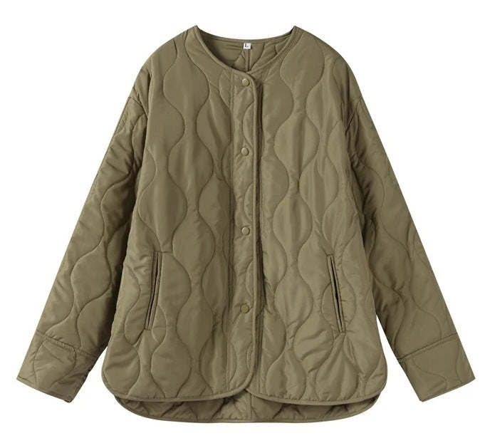 Rossy Neck Quilted Jacket