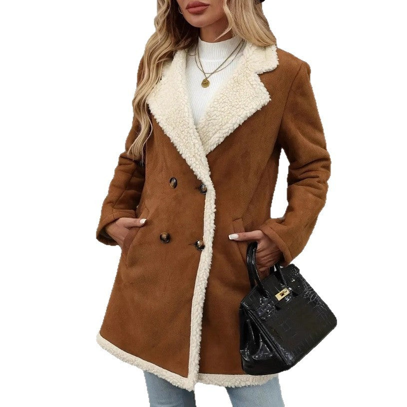 Fleece Mid-length Woolen Sweater