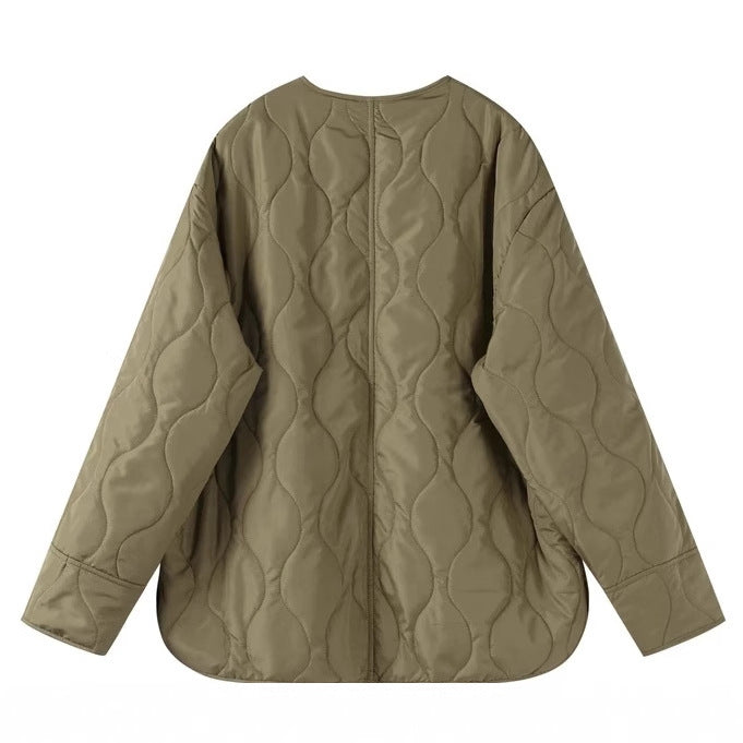 Rossy Neck Quilted Jacket