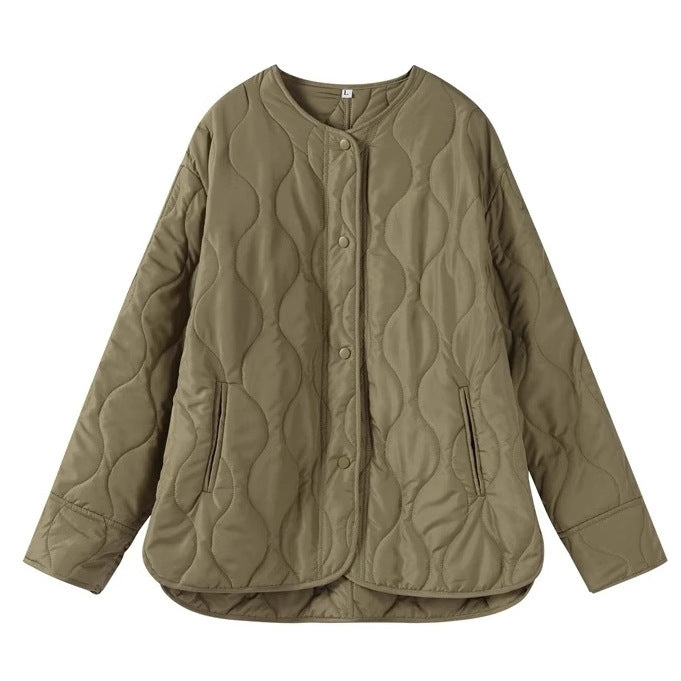 Rossy Neck Quilted Jacket