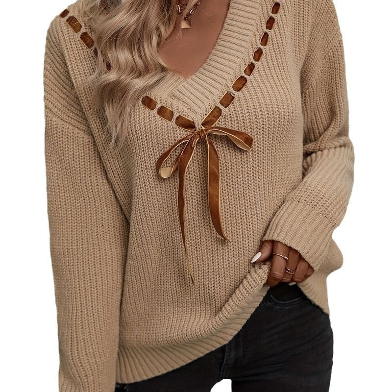 Bow-Tie Versatile Sweater