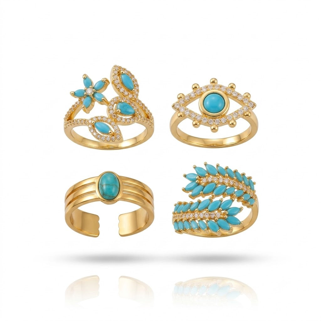 Light-luxury High-end Ring With Zircon-inlaid Leaf And Flower Design