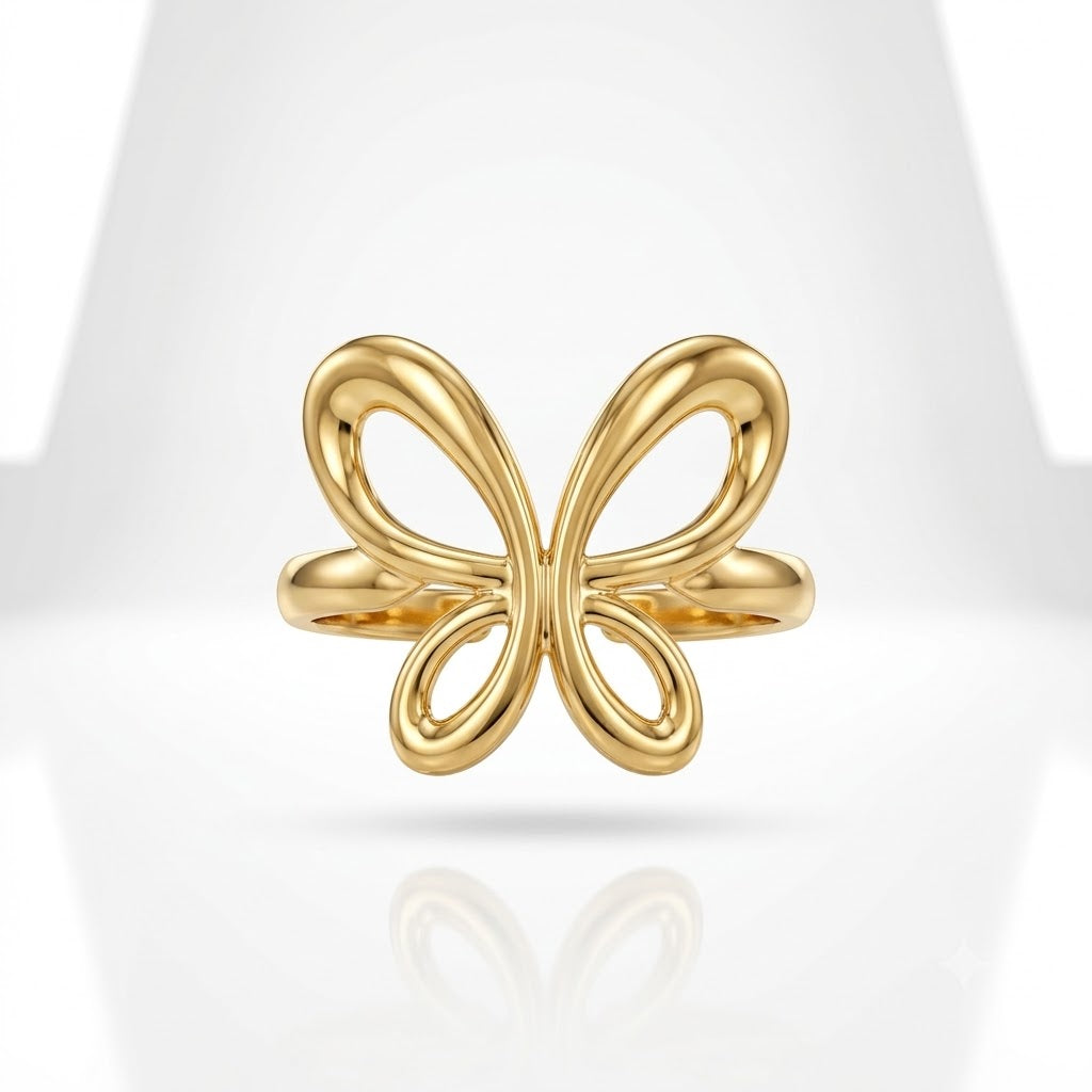 Gold-Plated High-Fashion Ring For Women