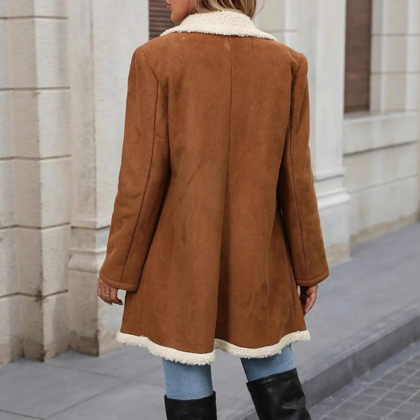 Fleece Mid-length Woolen Sweater