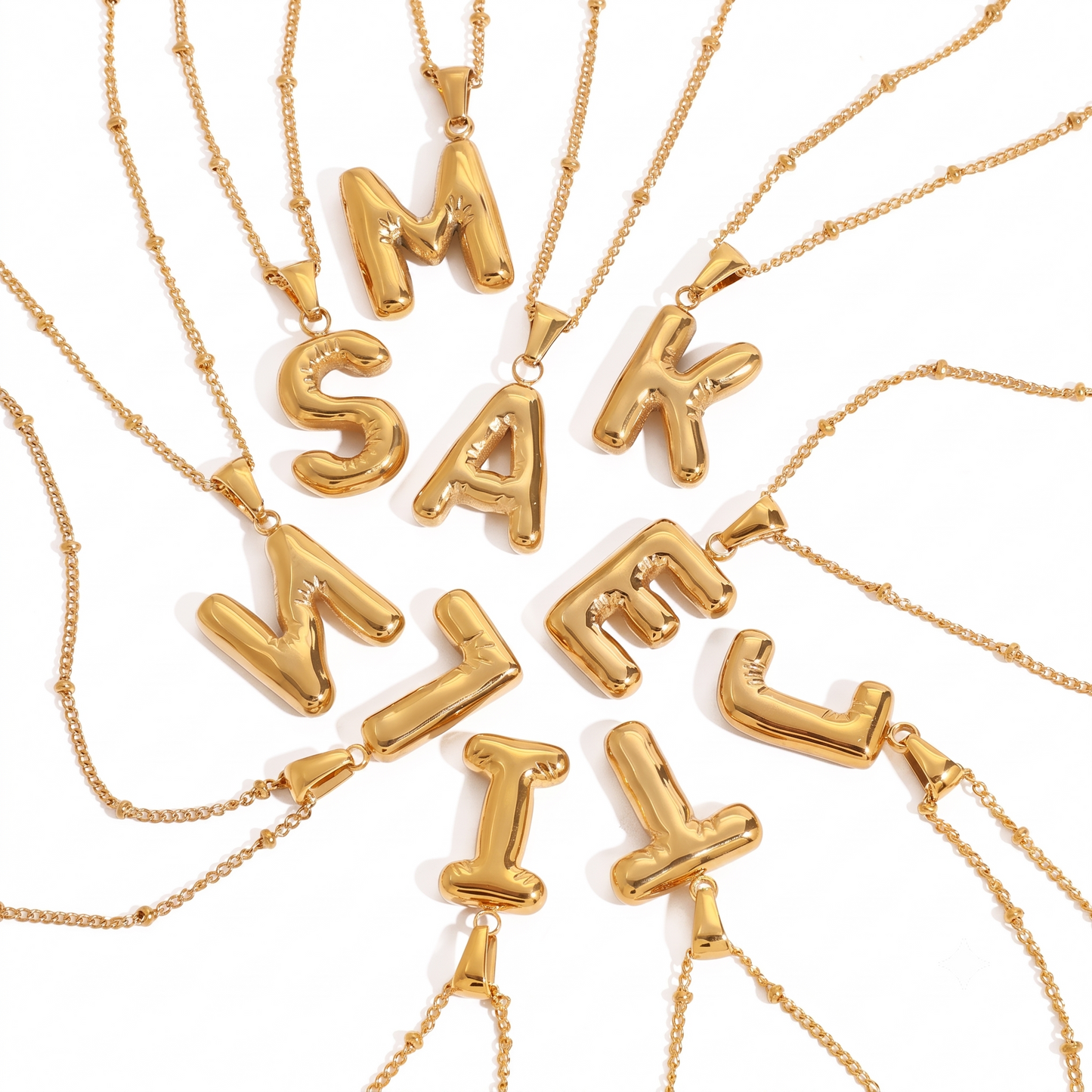 Balloon Letter Necklace