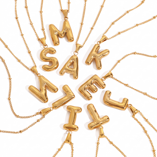 Balloon Letter Necklace