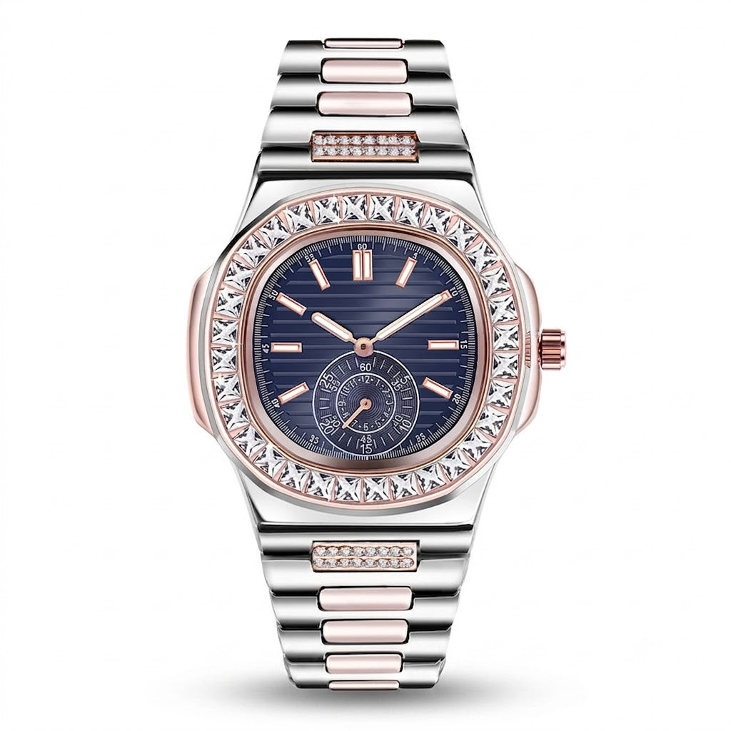 Mens Fashion Alloy  Luxury Brand Diamond Gifts Watches