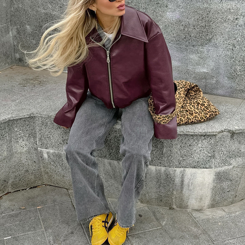 Olivia Zip Vintage Jacket